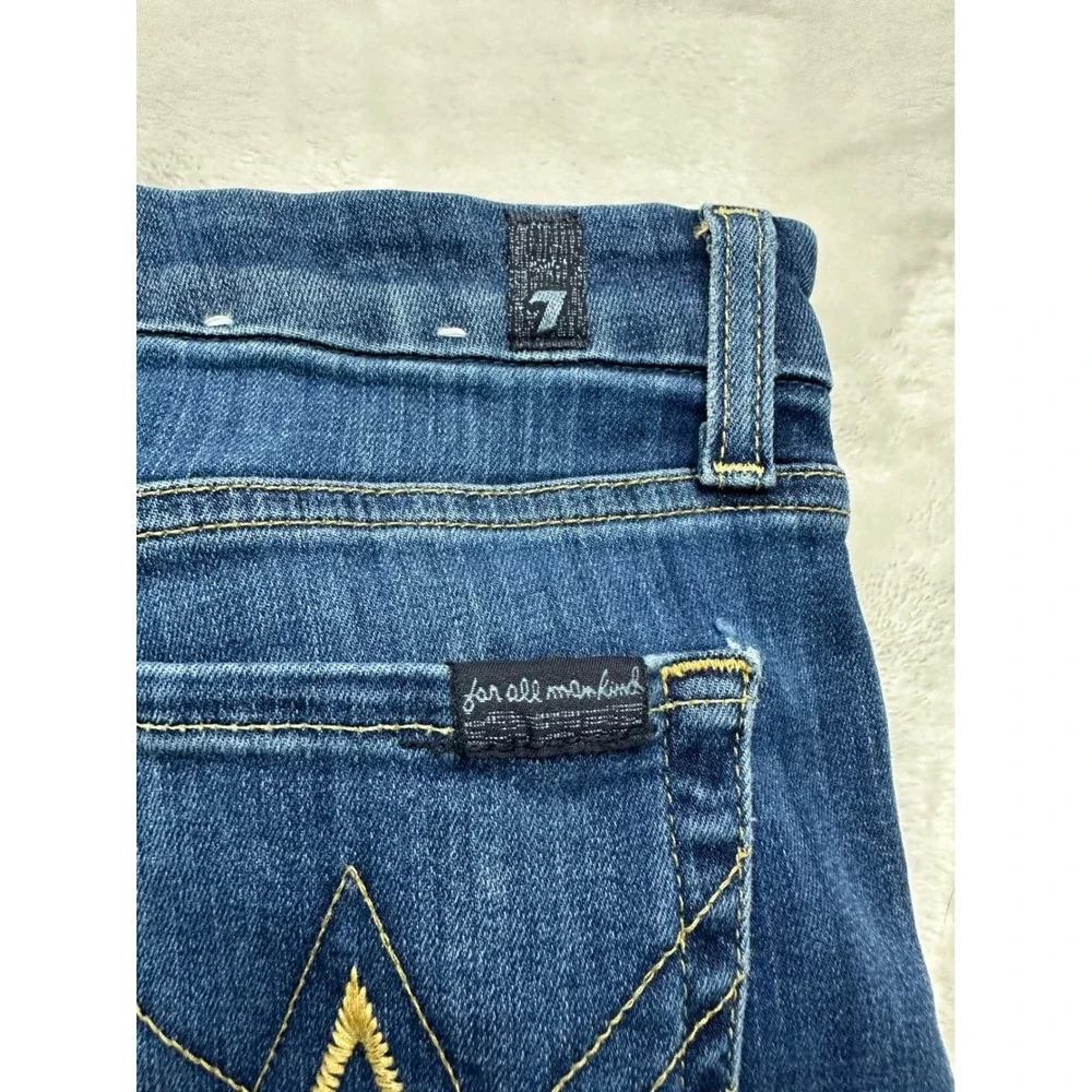 7 For All Mankind A Pocket Jeans Women 28 Dark Wash Bootcut Stretch Denim